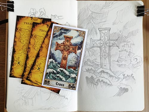 Pirate Lenormand, carta de la Cruz