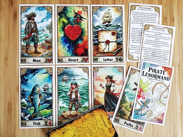 Pirate Lenormand, cartas y guía